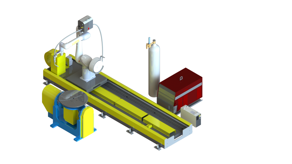 Welding integrated Robot arm