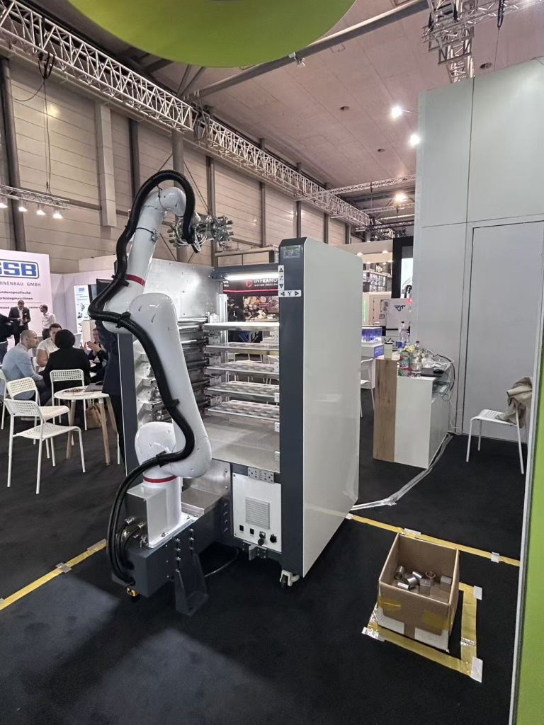 XV Technology ML series robotic workstation in emo exhibition