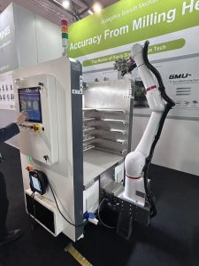 XV Technology ML series robotic workstation in emo exhibition.