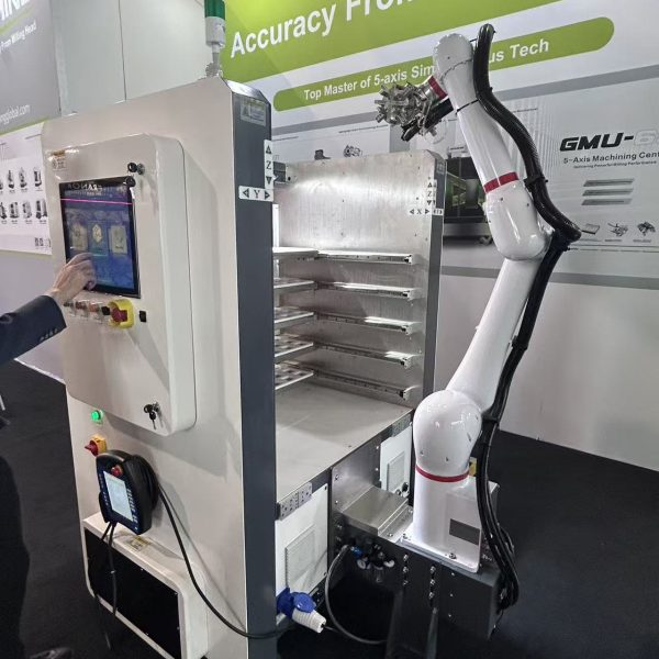 XV Technology ML series robotic workstation in emo exhibition.